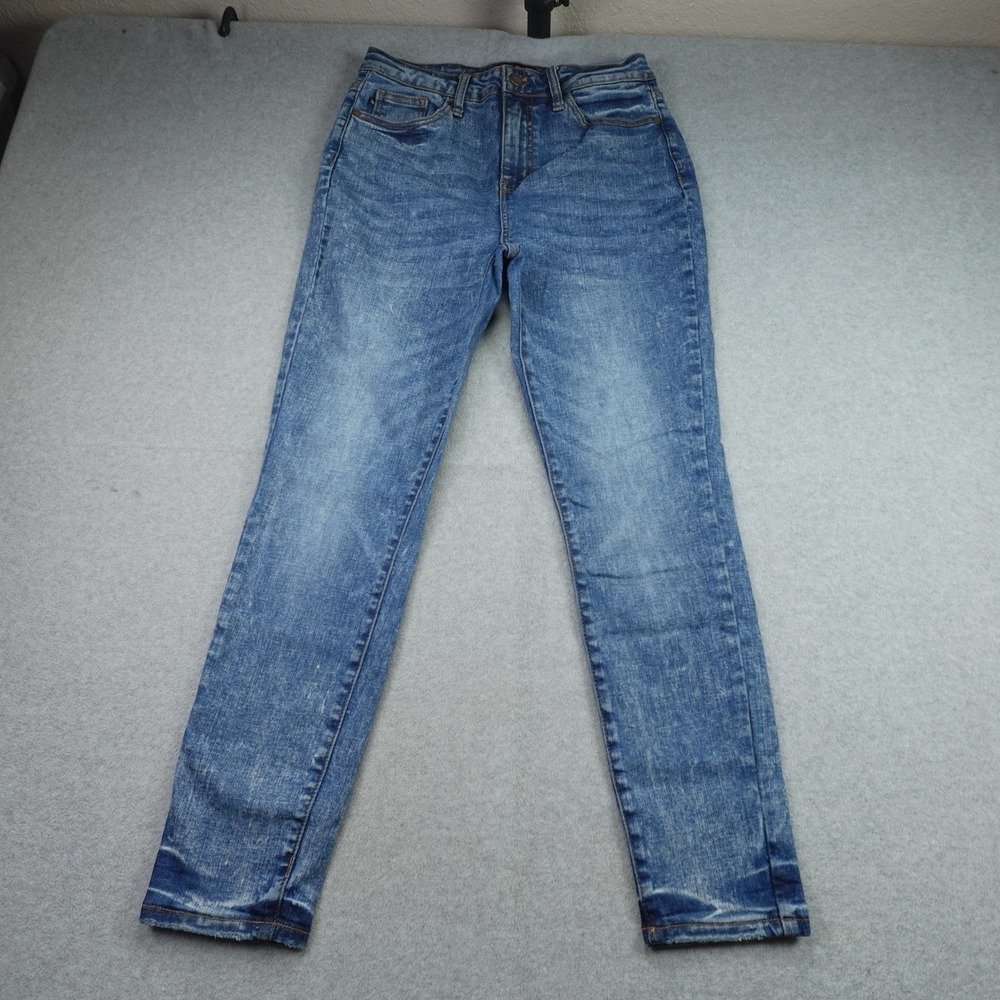Judy Blue Jeans Womens 9/29 Blue Acid Wash Skinny High Rise Denim Stretch